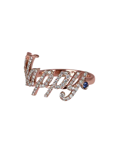 Rose Gold Happy Ring