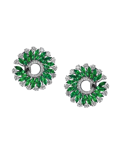 Emerald Infinia Earrings Small