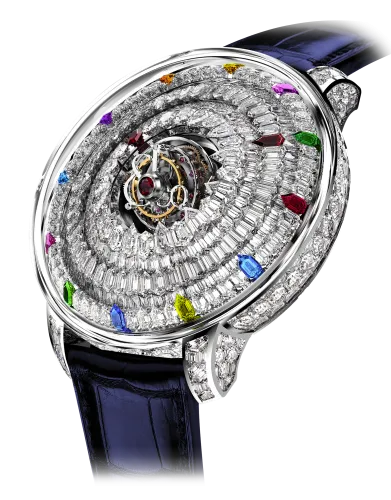 The Mystery Tourbillon Diamond and Rainbow Index