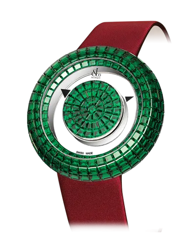 Brilliant Mystery Baguette All Emeralds (38MM)