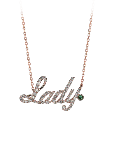 Rose Gold Lady Necklace