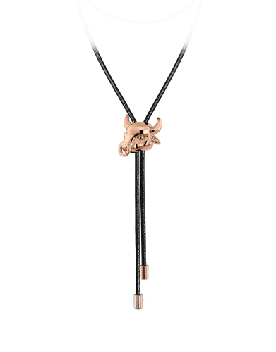 Zodiac Taurus String Necklace Rose Gold