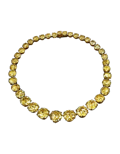 Yellow Diamond Riviera Necklace