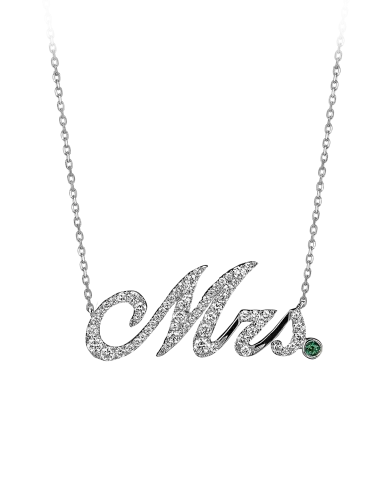 White Gold Mrs Necklace