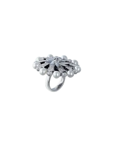 Infinia Pearl, Onyx and Mother of Pearl Ring