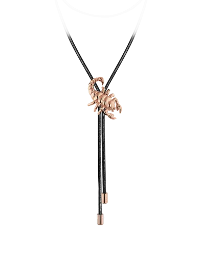 Zodiac Scorpio String Necklace Rose Gold