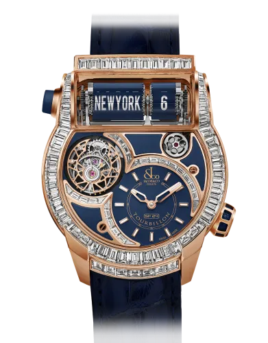 Epic SF24 Tourbillon Baguette Blue dial