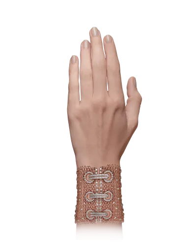 Rare Touch Rose Gold Mesh Bracelet
