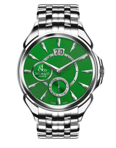 Palatial Classic Manual Big Date - Steel (Green Guilloché Dial) Bracelet