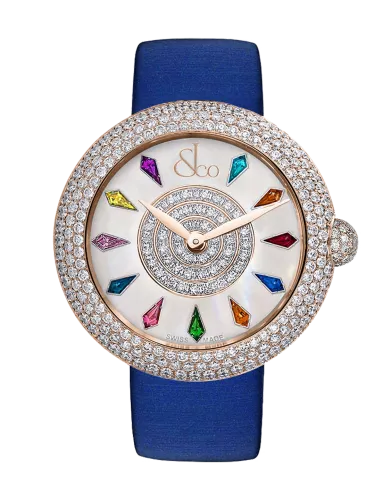 Brilliant Half Pave Rose Gold 38mm
