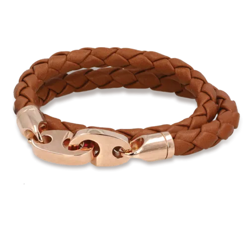 Mens Perfect Fit Bracelet Baked Brown