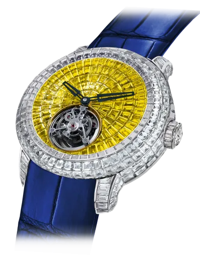 Caviar Tourbillon Yellow & White Diamonds