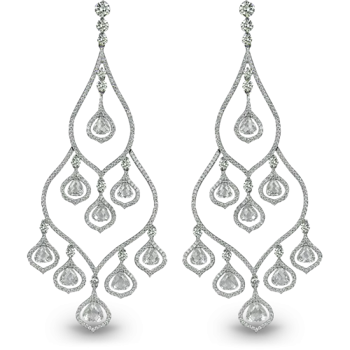 Chandelier Diamond Earrings Briolettes