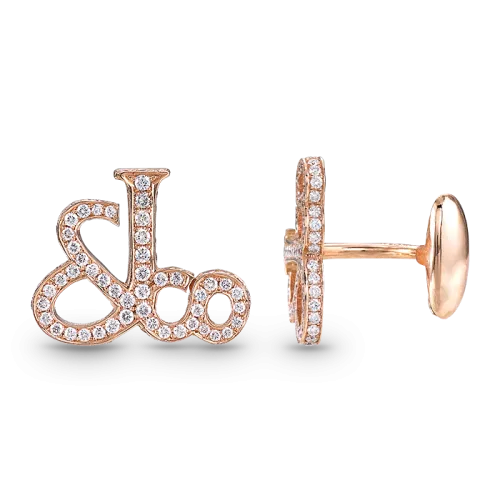 Jacob & Co Rose Gold Cufflinks