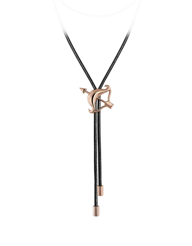 Zodiac Sagittarius String Necklace Rose Gold