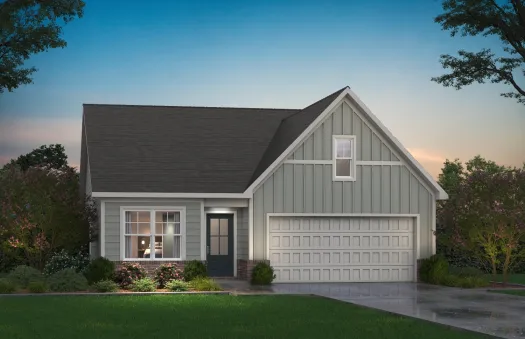 a house with a garage