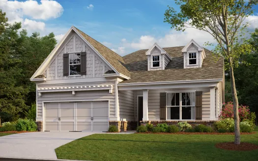 a house with a light exterior and front yard