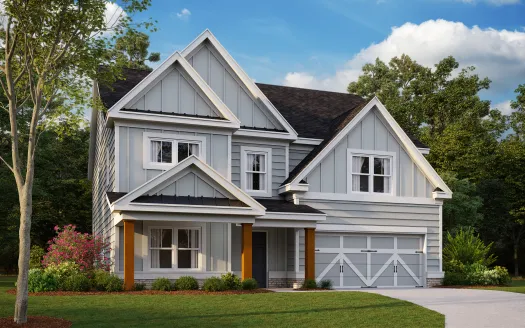 a large house with a brick and siding exterior