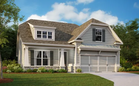 a house with a garage