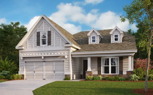 a house with a light exterior and front yard