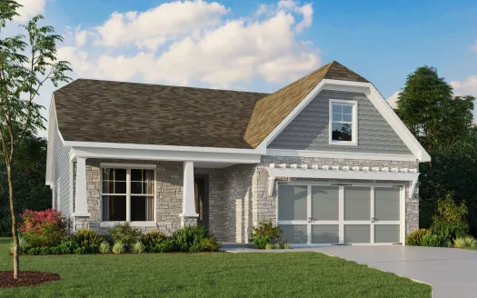 a house with a large front yard