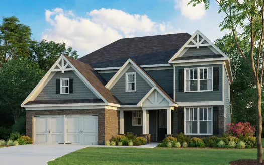 a house with a large front yard