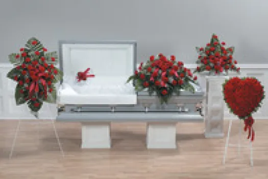 a vase of flowers on a table