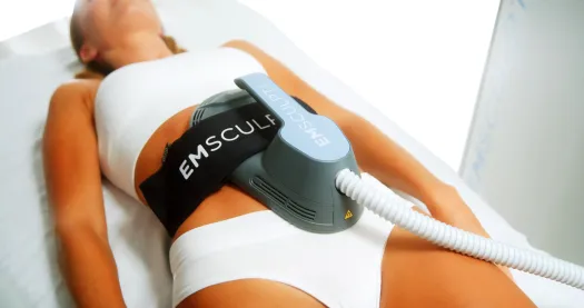 a person lying on a bed