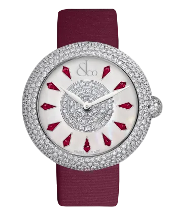 Brilliant Half Pave Rubies 44mm