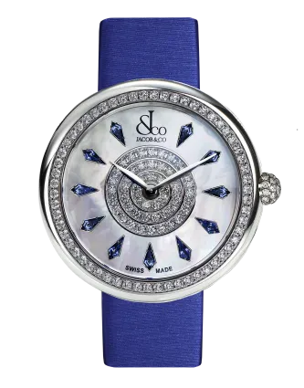 Brilliant One Row Icy Blue Sapphires 38mm