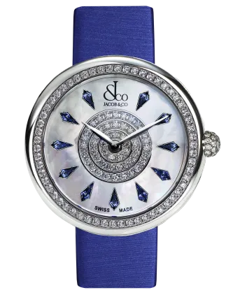 Brilliant One Row Icy Blue Sapphires 44mm