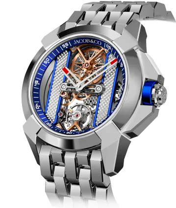 Epic X Stainless Steel Bracelet - Blue Inner Ring