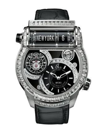 Epic SF24 Tourbillon Baguette White Gold