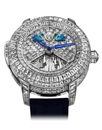 Rasputin Tourbillon Full Baguette White Diamonds