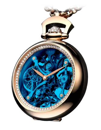 Brilliant Watch Pendant Blue