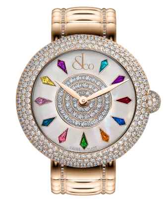 Brilliant Half Pave Rose Gold Couture 44mm