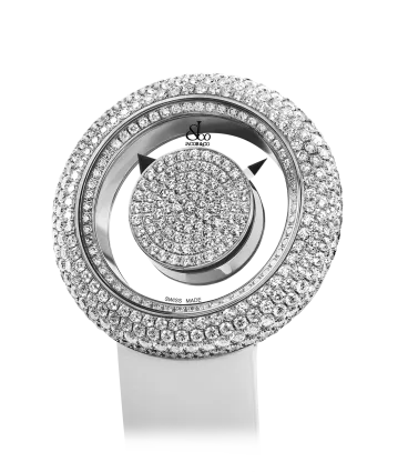 Brilliant Mystery Pave Diamonds White Gold (44MM)