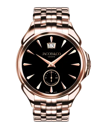 Palatial Classic Manual Big Date - Rose Gold (Onyx Black) Bracelet
