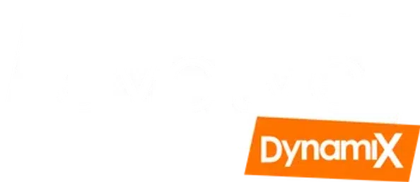 Evolve Dynamix logo with black text on white background and orange rectangular accent