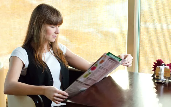 a woman reading a book