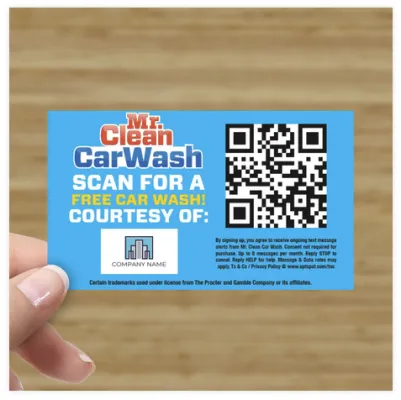 Image for option: Free Wash Business Cards