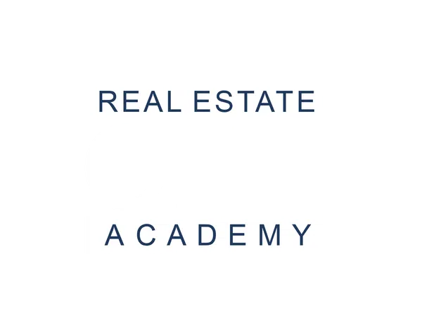 Real Estate One Academy logo with bold text on a transparent background