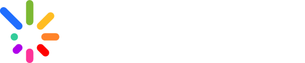 Everlights logo with colorful segmented circle to the left of white text on black background