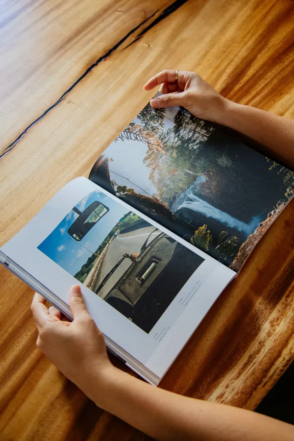 a person holding a tablet