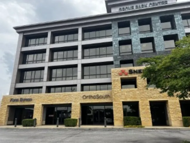 a building with a sign on the front