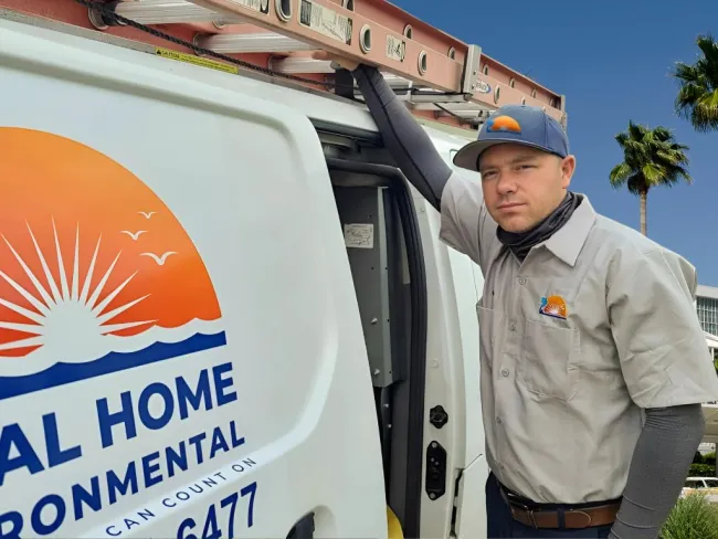 torrance california hvac contractor preparing to work on an ac that isn't cooling