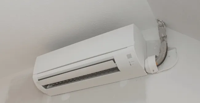 White mini-split air conditioner installed in south bay california