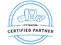 Cytracom Certified Partner badge with phone icon and user symbol in blue and white circular design