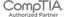 CompTIA Authorized Partner logo in gray text on transparent background