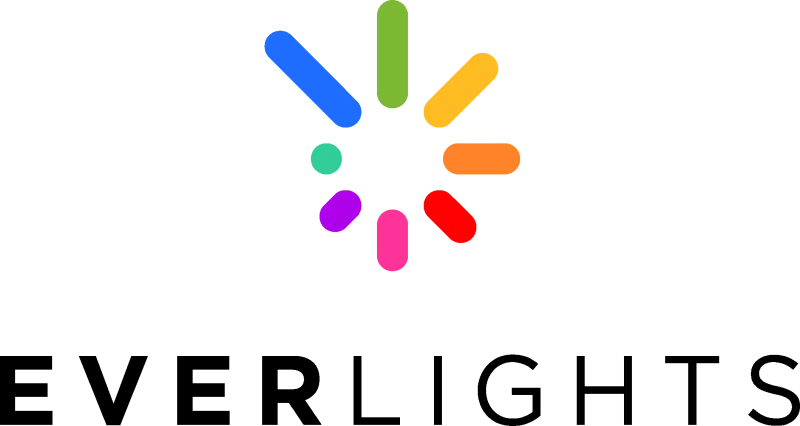 Walmart logo with colorful radiating lines forming a starburst above the text on a black background